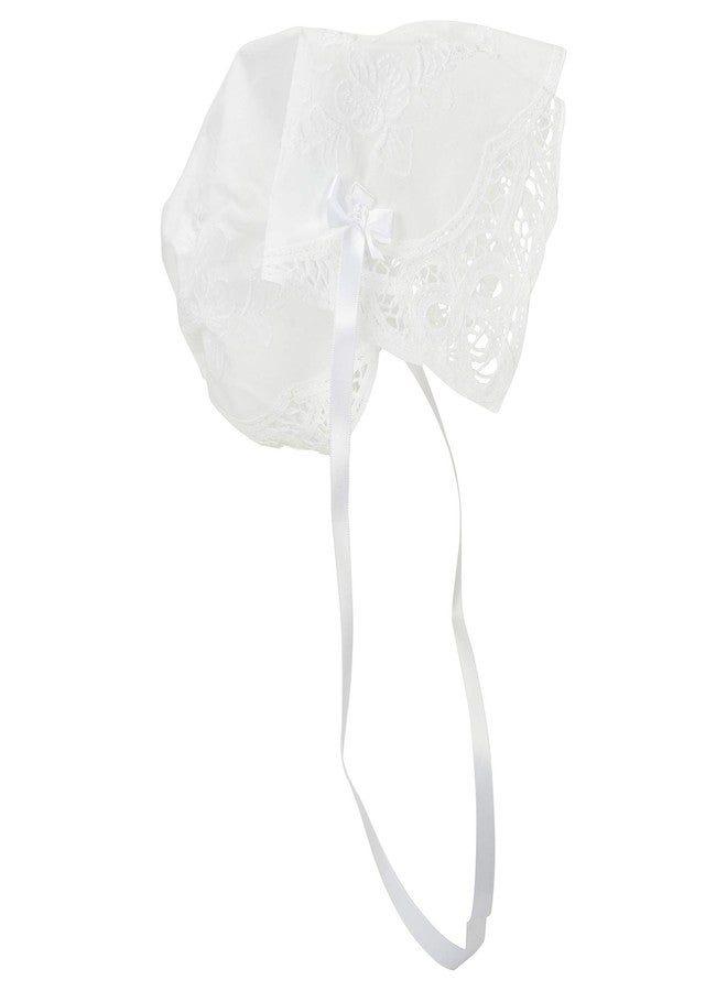 Simply Charming Battenburg Baby Linen Keepsake Bonnet - Made in USA - Image 3