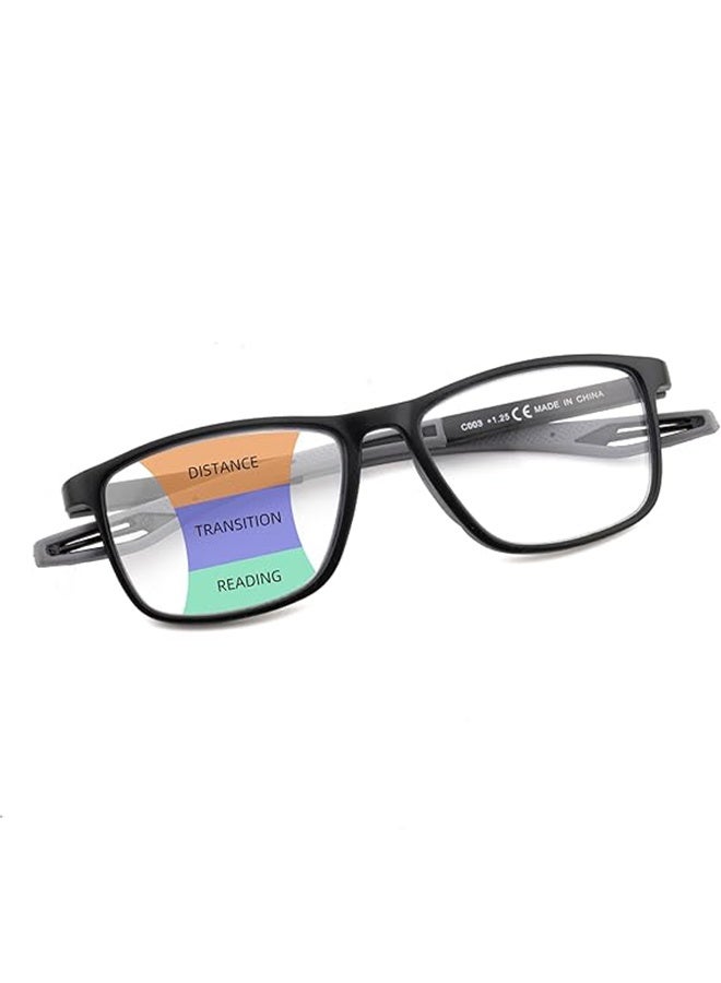 JS Progressive Multifocus Reading Glasses Flexible Lightweight TR90 Frame Blue Light Blocking Computer Readers for Women and Men - Image 2
