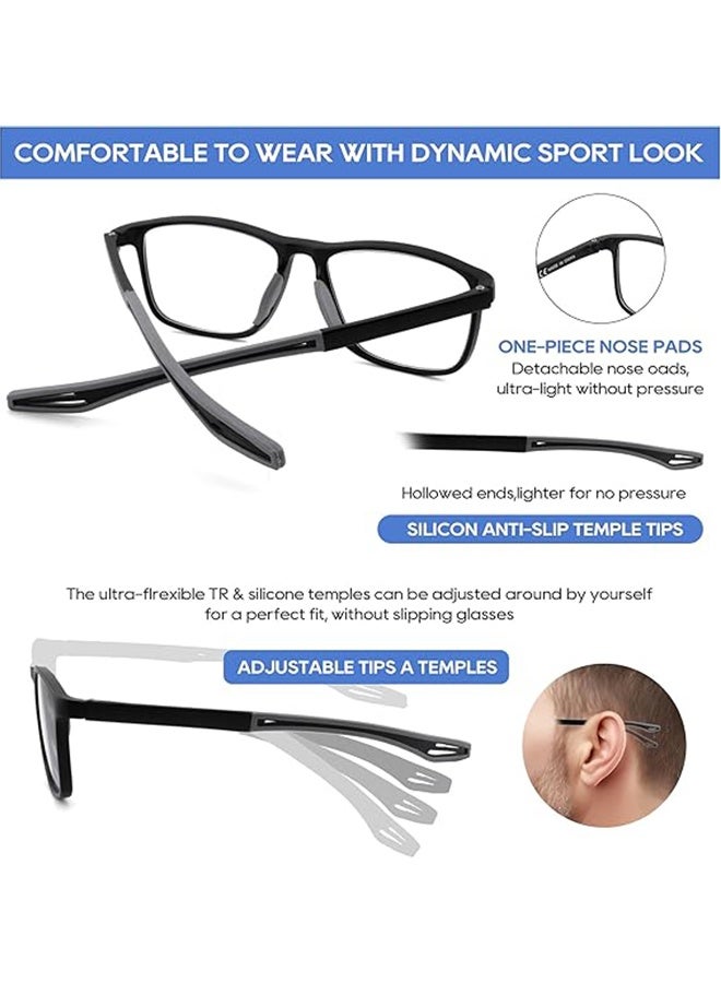 JS Progressive Multifocus Reading Glasses Flexible Lightweight TR90 Frame Blue Light Blocking Computer Readers for Women and Men - Image 5