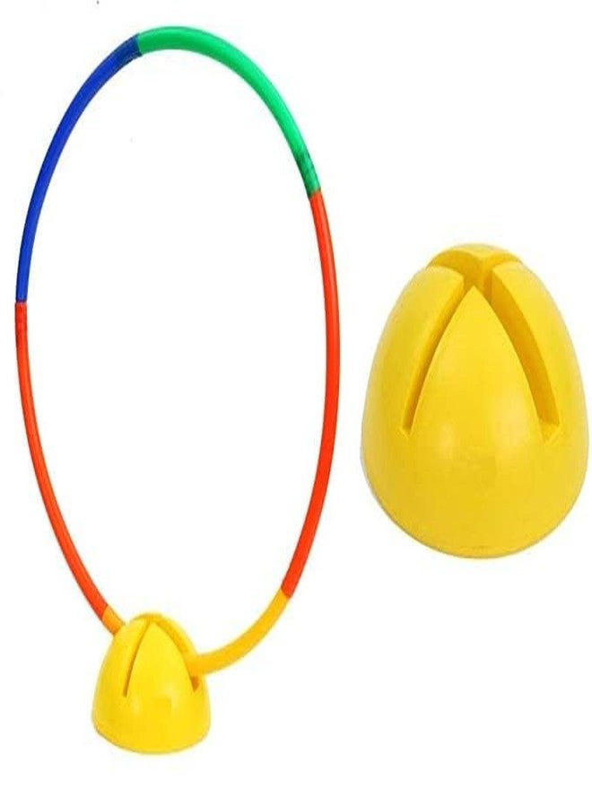 Kitsaws Sports Four Way Slit Base Hula Hoop Ring Dome, Hula Hoop Exercise Ring Plastic Stand, 4 Way Plastic Dome. - Image 5