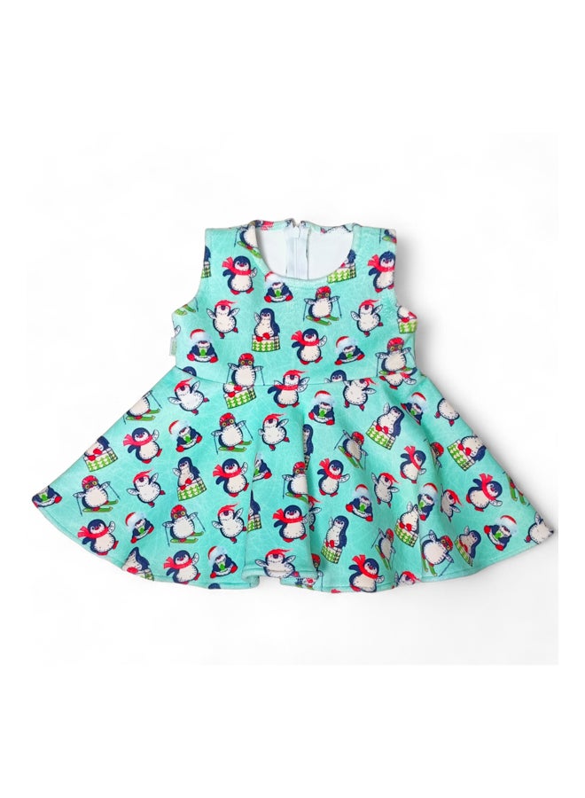 BabyShoora Baby girls dress + short fur jacket set  - Image 2