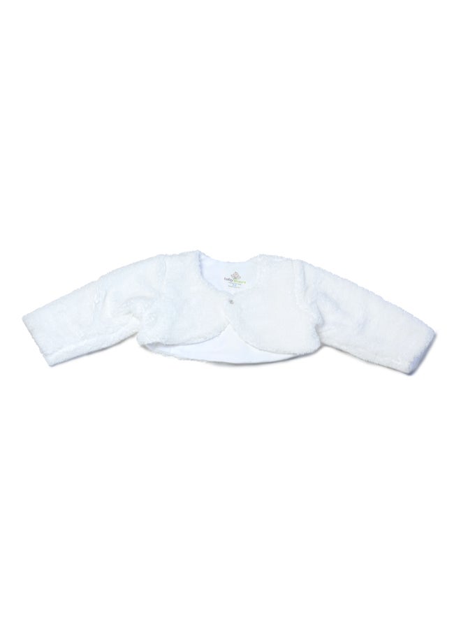 BabyShoora Baby girls dress + short fur jacket set  - Image 3