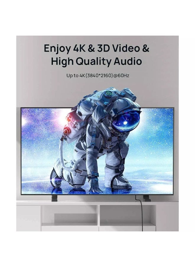 جيسوس كابل HDMI 2.0 بدقة 4K بطول 2 متر - كابل HDMI مضفر عالي السرعة بسرعة 18 جيجابت في الثانية يدعم دقة 4K بمعدل 60 هرتز، وتقنية HDR، وتقنية ARC، ومنفذ إيثرنت لأجهزة PS5 وPS4 والتلفزيونات الذكية وأجهزة الكمبيوتر والشاشات (أحمر) - Image 4