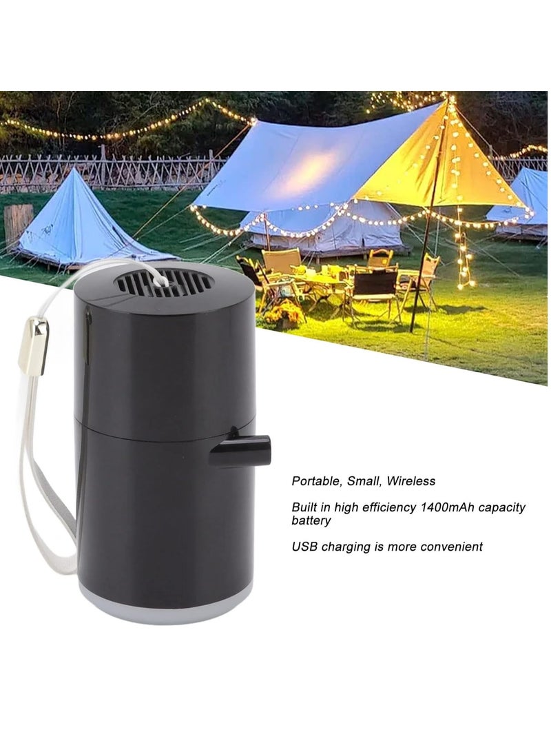 مضخة هواء كهربائية محمولة صغيرة قابلة لإعادة الشحن 3 في 1، مضخة حقيبة مكنسة كهربائية، ضوء تخييم مع بطارية 1300 مللي أمبير في الساعة للنفخ أو تفريغها لحلقة السباحة، سرير هوائي، أكياس مكنسة كهربائية للم - Image 4