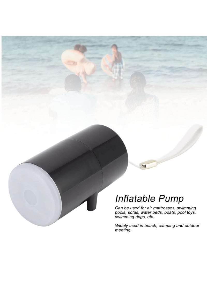 مضخة هواء كهربائية محمولة صغيرة قابلة لإعادة الشحن 3 في 1، مضخة حقيبة مكنسة كهربائية، ضوء تخييم مع بطارية 1300 مللي أمبير في الساعة للنفخ أو تفريغها لحلقة السباحة، سرير هوائي، أكياس مكنسة كهربائية للم - Image 5