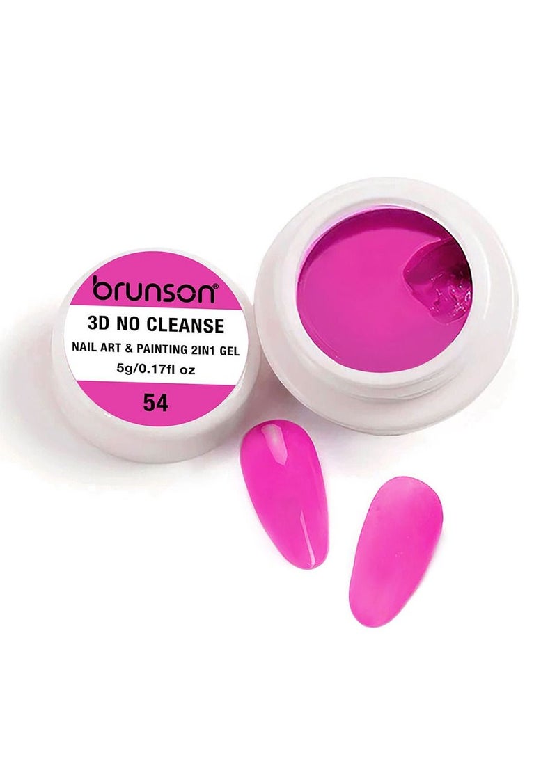 brunson Gel Paint 5g French Ombre nail art Soak off UV LED Gel Polish for Manicure Pedicure Long Lasting 3D No Cleanse Nail Art 2in1 Gel Creamy Painting Gel for 3d sculpture Good Self Leveling Rich Pigment