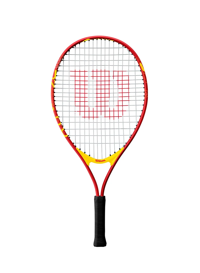 Us Open 23 Tennis Racket, 16x19, Junior Beginners - Red/ Yellow