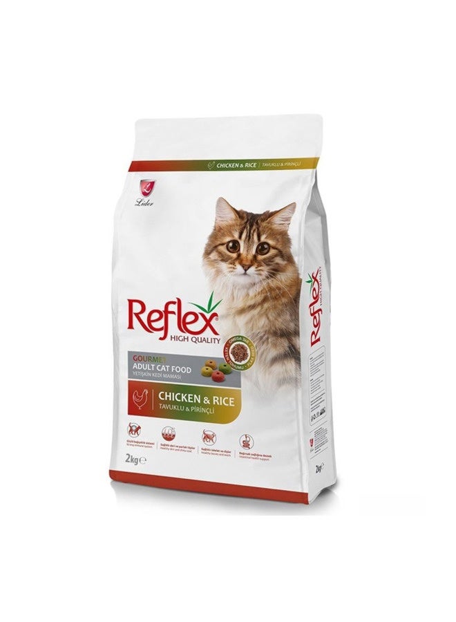 Reflex Adult Cat Food Gourmet Chicken and Rice 2 Kg