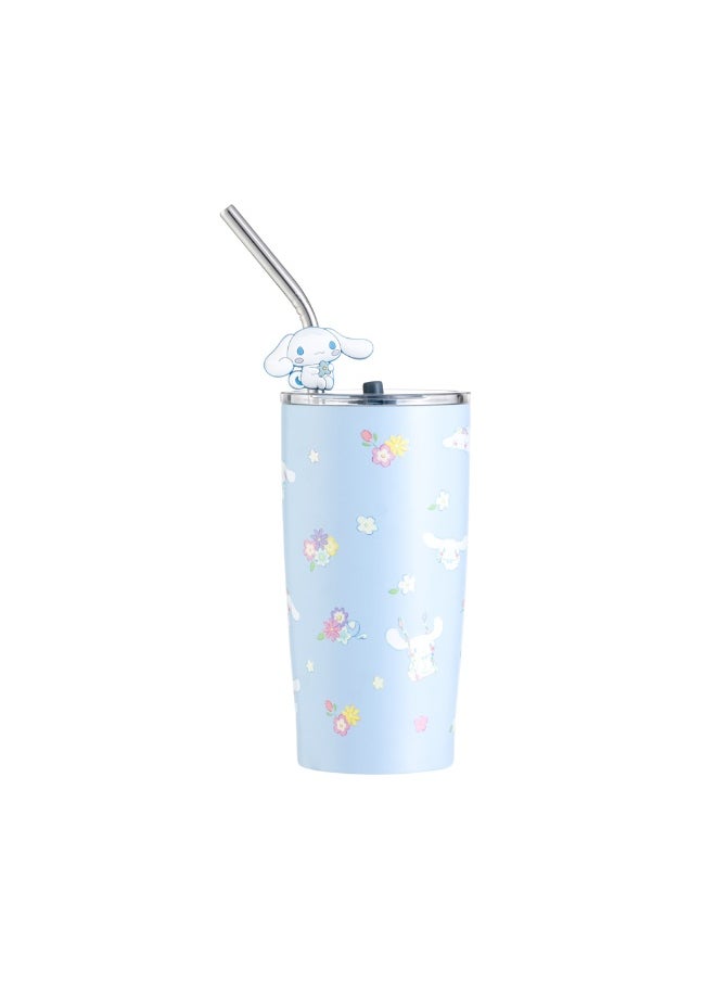 Miniso Cinnamoroll Steel Tumbler with Straw (580mL) 