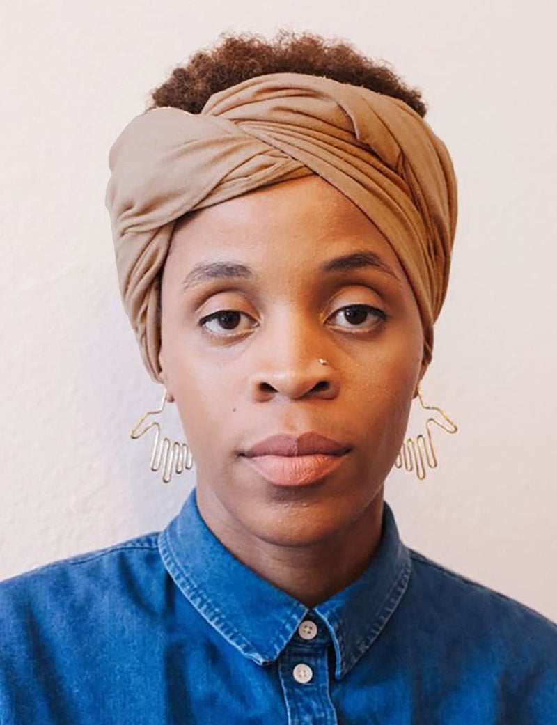 Harewom Head Scarves Wrap Turban for Black Women Long Lightweight Fashion Solid Color Hijab Jersey Headband for Braids Camel - Image 5