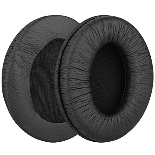 Geekria QuickFit Replacement Ear Pads for Sennheiser HD202, HD202S, HD212, HD437, HD447, PX360, HD203, HD212-Pro, EH150, EH250, HD62-TV Headphones, Ear Cushions with Video Guide (Black) - Image 2