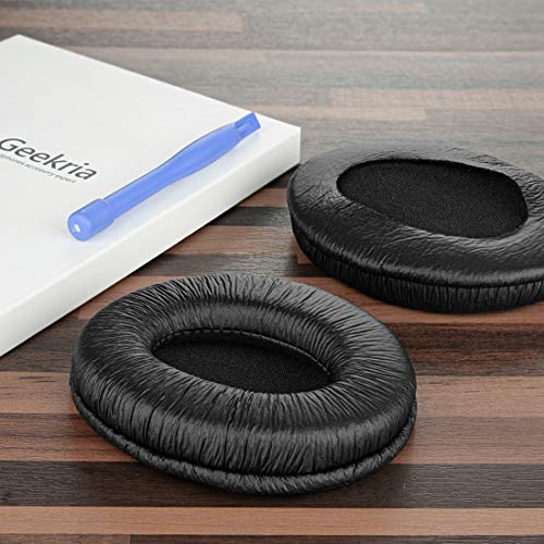 Geekria QuickFit Replacement Ear Pads for Sennheiser HD202, HD202S, HD212, HD437, HD447, PX360, HD203, HD212-Pro, EH150, EH250, HD62-TV Headphones, Ear Cushions with Video Guide (Black) - Image 4