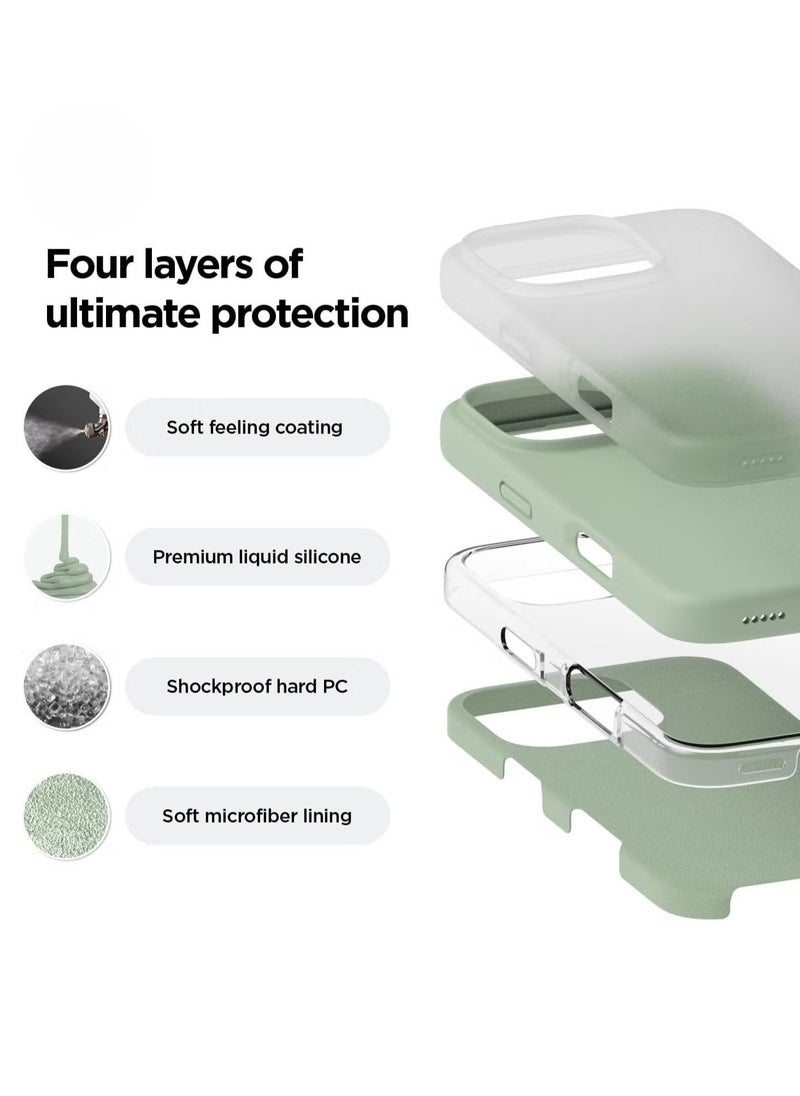 Raxoom Calke Green iPhone 16 Pro Case â€“ Slim Shockproof Full Body Protection with Soft Microfiber Lining, Scratch-Resistant - Image 3