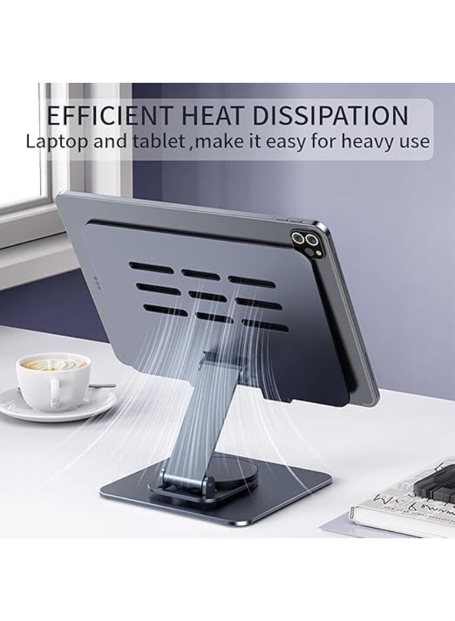 360° Rotating Aluminum Laptop Holder Stand K14 for Any Position All-Angle Comfort - Image 5