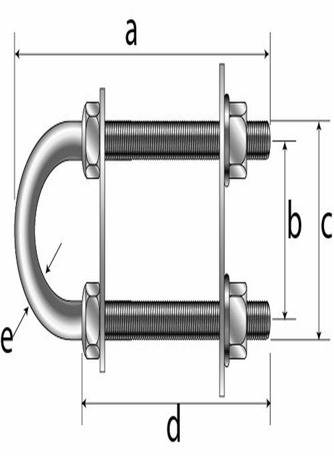 SeaSense 3/8" Stainless Steel Bow/Stern Eye, grey - Image 2