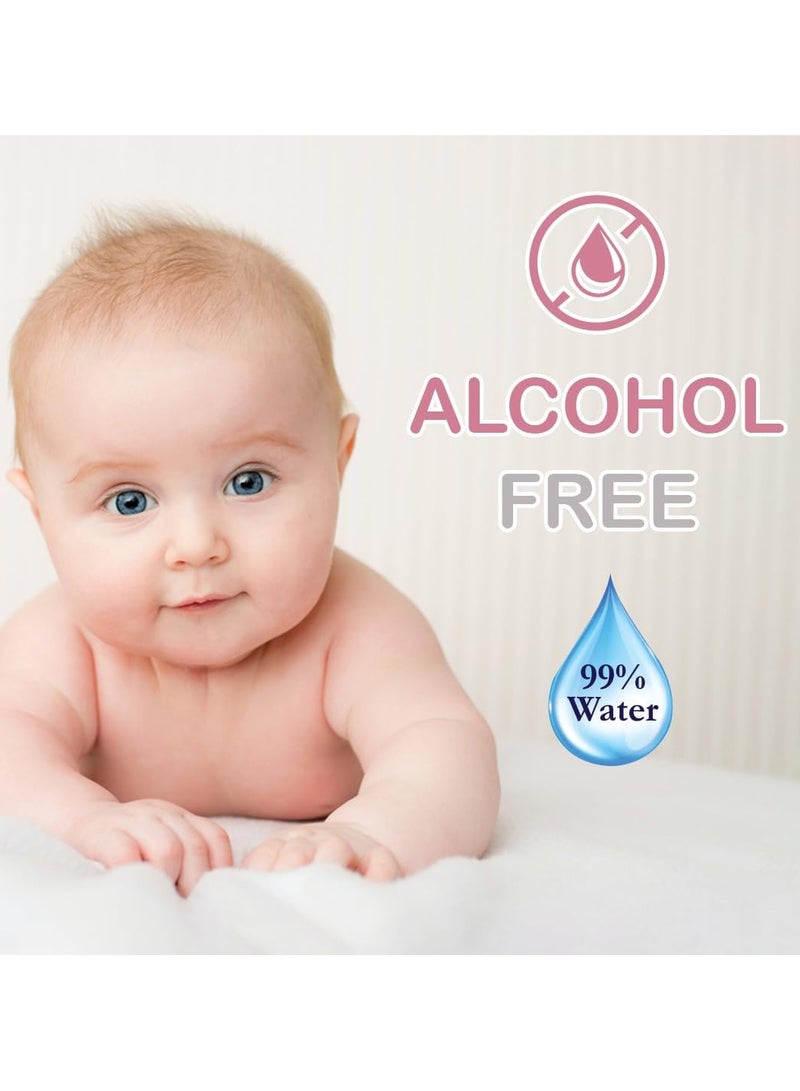 كول اند كول مناديل مبللة للأطفال تحتوي على 99% من الماء، 64 منديلًا - Image 4