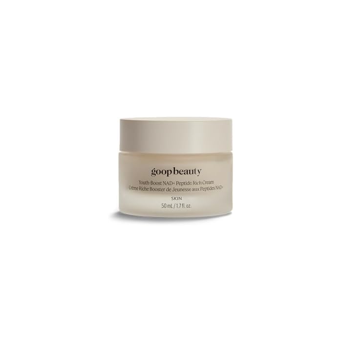 goop Beauty Youth-Boost NAD+ Peptide Rich Cream | Face Moisturizer for Aging Skin | Peptides, Ceramides, & NMN | Fine Lines & Wrinkles Treatment | 1.7 fl oz