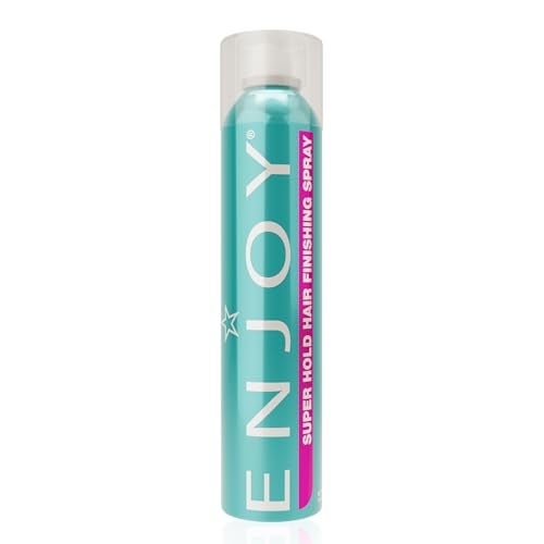 Enjoy Hair Finishing Spray  Quick Drying Versatile Styling  Provides Volume Shine Control  Firm Flexible Hold For All Hair Types 10 Oz