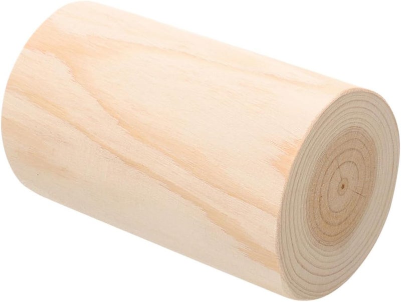 Wooden Stump Candle Holder For Tea Lights Natural Wood Votive Stand 20X8 4X8 4CM Compact Design For Weddings Parties Home Decor - Image 1