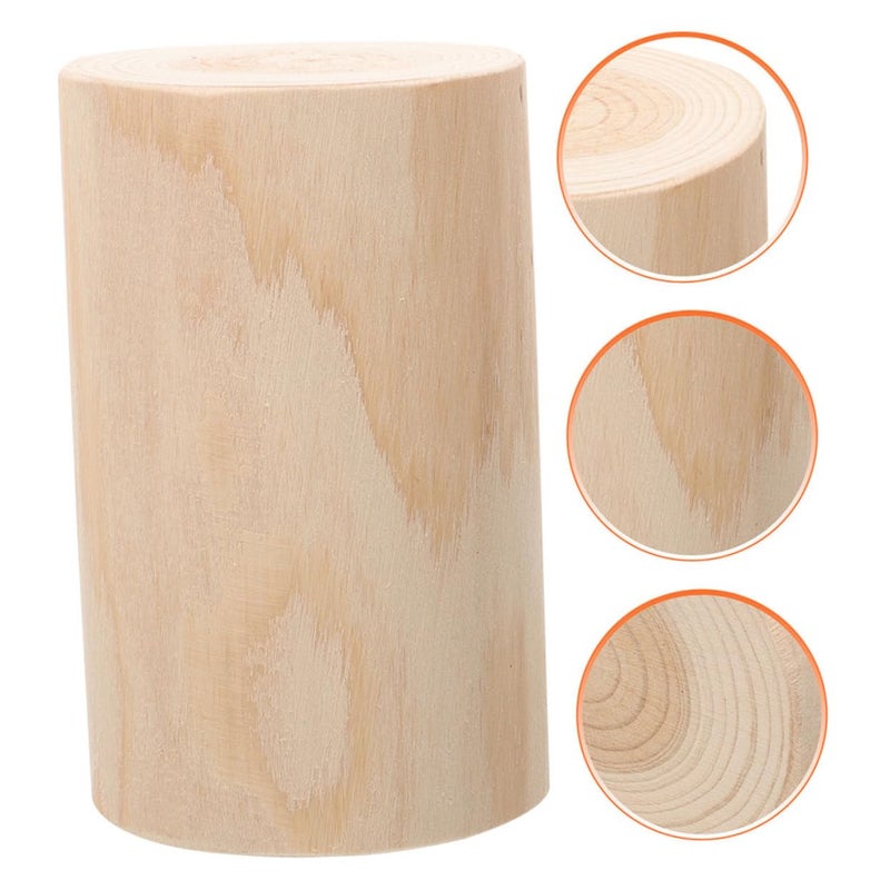 Wooden Stump Candle Holder For Tea Lights Natural Wood Votive Stand 20X8 4X8 4CM Compact Design For Weddings Parties Home Decor - Image 4