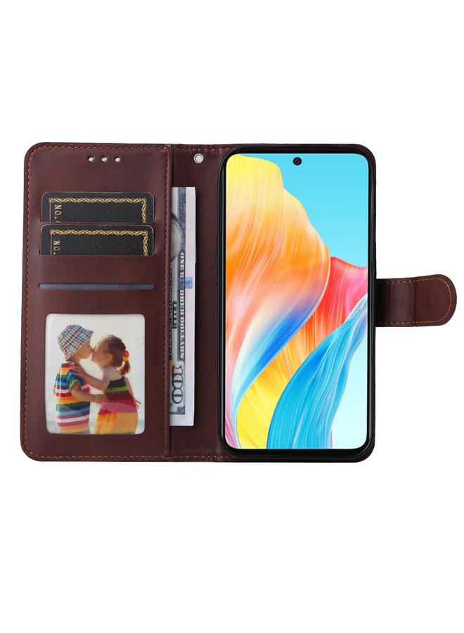 S-TOP Case For OPPO A58 4G Classic Calf Texture Flip Leather Phone Case - Image 4
