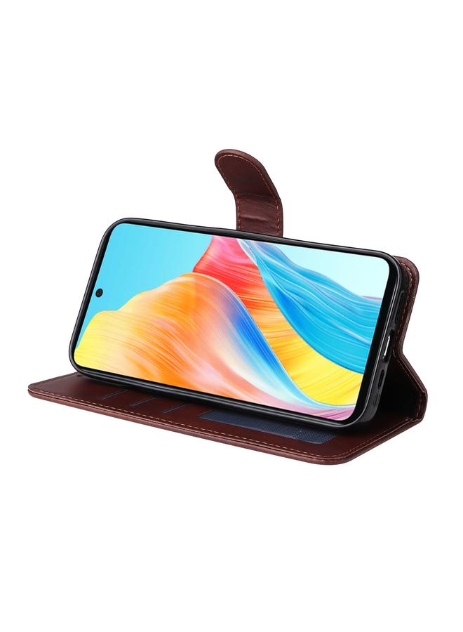 S-TOP Case For OPPO A58 4G Classic Calf Texture Flip Leather Phone Case - Image 5