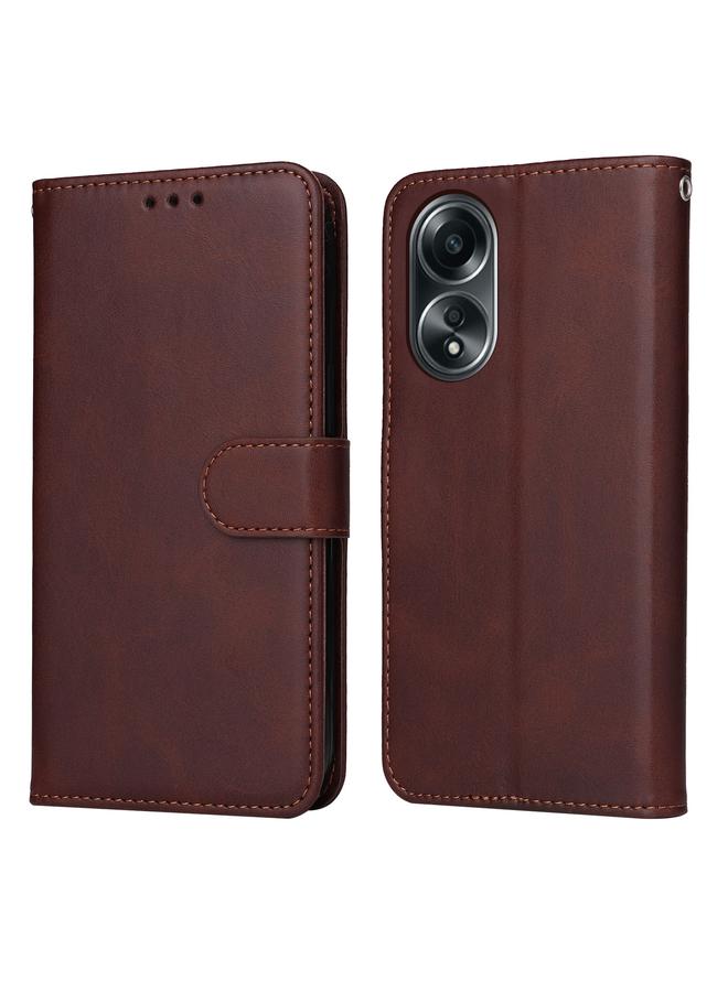 S-TOP Case For OPPO A58 4G Classic Calf Texture Flip Leather Phone Case - Image 1