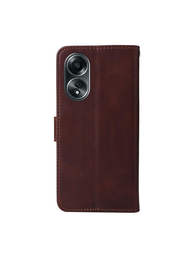 S-TOP Case For OPPO A58 4G Classic Calf Texture Flip Leather Phone Case - Image 3