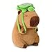 Ditucu Cute Capybara Plush with Turtle Backpack Soft Capibara Stuffed Animal Plushies Toys Hugging Gifts for Kids Brown 13 inch - Image 3