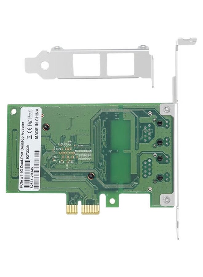 Eb-Link Intel 82571 Chip, Pci-E X1 Gigabit Dual-Port Server Network Card, 2 Network Ports, Soft Router, Ros Aggregation - Image 3