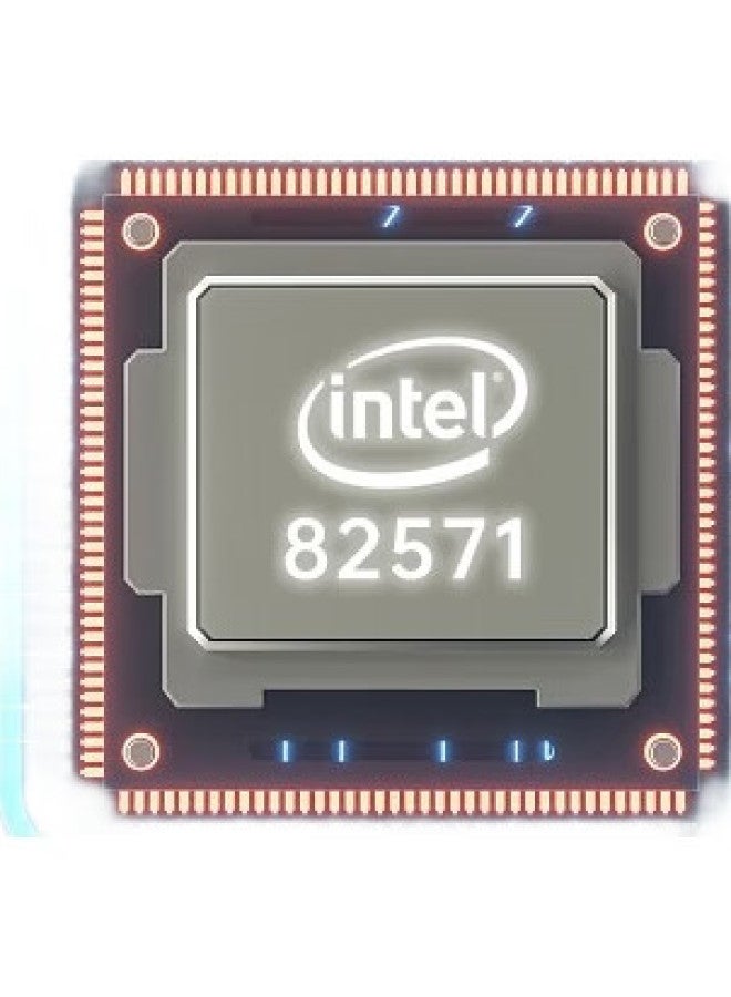 Eb-Link Intel 82571 Chip, Pci-E X1 Gigabit Dual-Port Server Network Card, 2 Network Ports, Soft Router, Ros Aggregation - Image 1