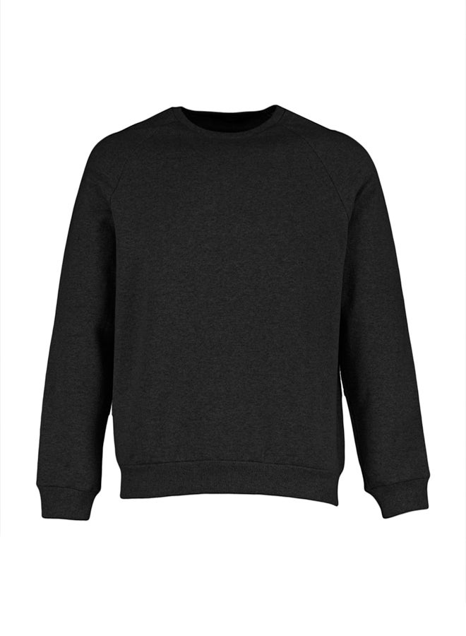 trendyol Black Regular/Normal Cut Fleece Inside/Warm Sweatshirt - Image 5