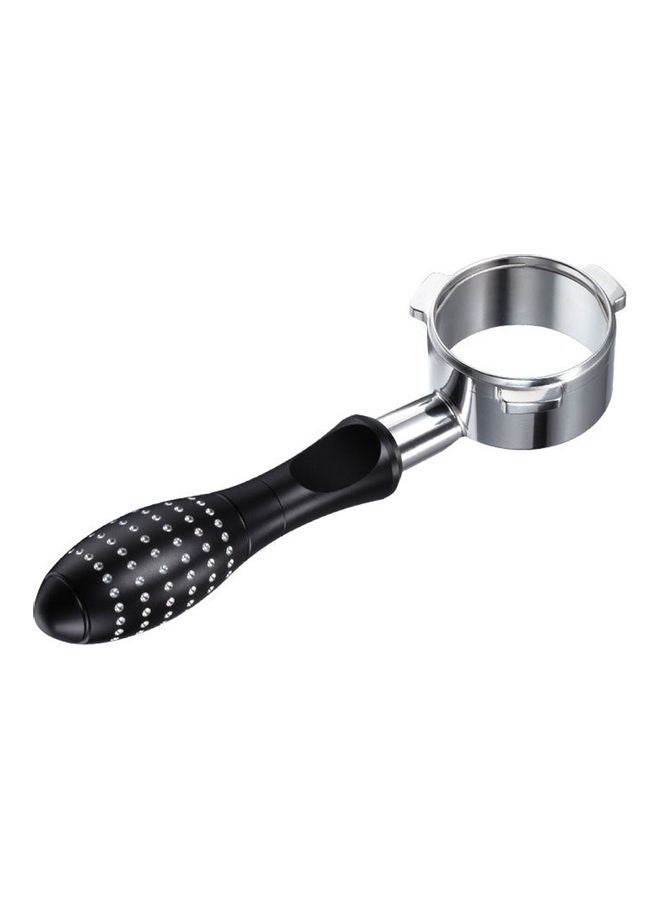 NIBEMINENT Stainless Steel Coffee Machine Filter Holder Black/Silver 54mm  - Image 1