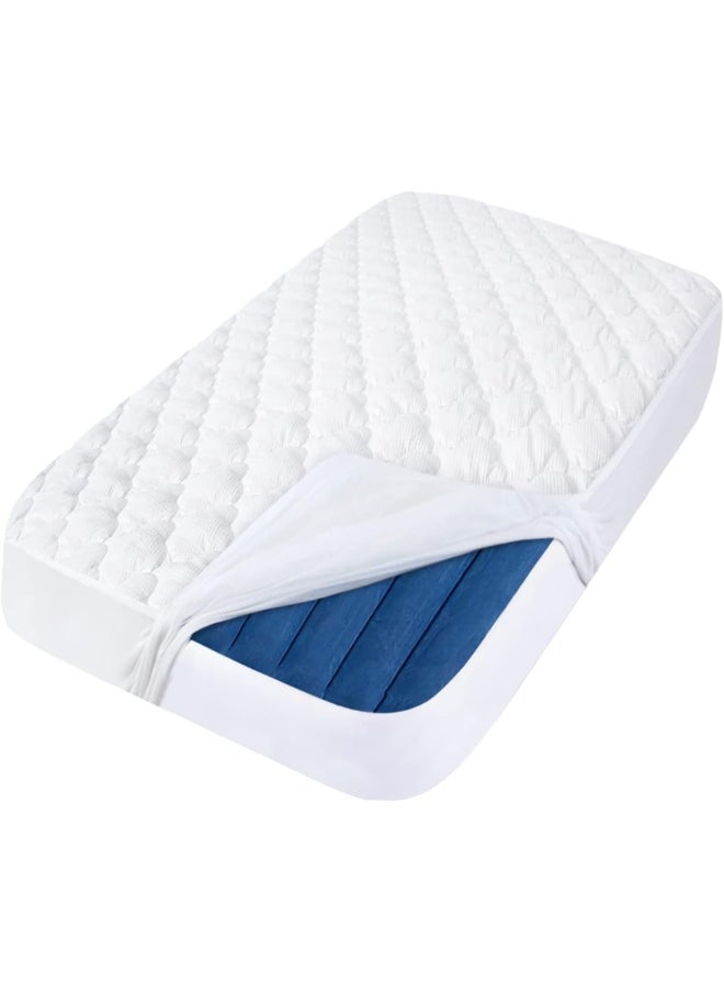 Moonsea Moonsea Crib Mattress Protector Pad Waterproof, Extra Plush Toddler Crib Pad Cover, Noiseless and Breathable Quilted Sheet for Boys and Girls  - Image 1