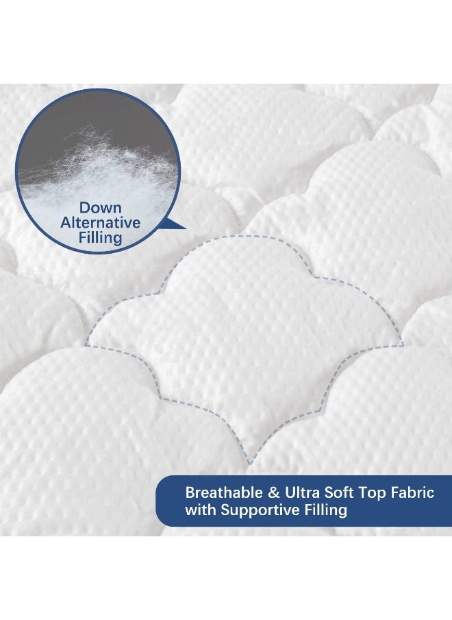 Moonsea Moonsea Crib Mattress Protector Pad Waterproof, Extra Plush Toddler Crib Pad Cover, Noiseless and Breathable Quilted Sheet for Boys and Girls  - Image 3