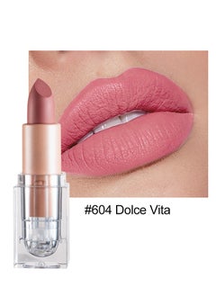 Handaiyan Lipstick For Women Matte Lipsticks Long Lasting Moisturizing Long Wear Waterproof 24 Velvet Ice Cube Lip Stain Makeup Tint Nude Superstay Original Highly Pigmented Nourishing Non-Drying  - Image 1
