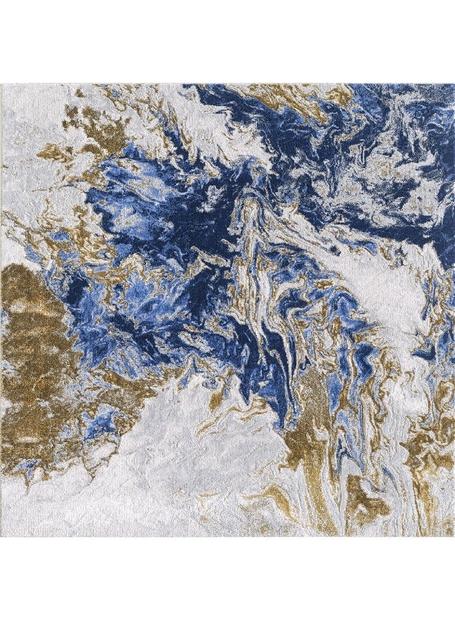 Water Repellent Non Slip Antistatic Area Rug Multicolour 243 x 304 cm REGENCY-950 BLUE THUND - Image 2