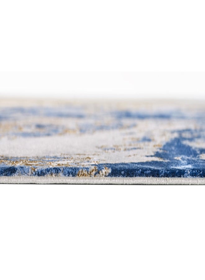 Water Repellent Non Slip Antistatic Area Rug Multicolour 243 x 304 cm REGENCY-950 BLUE THUND - Image 5