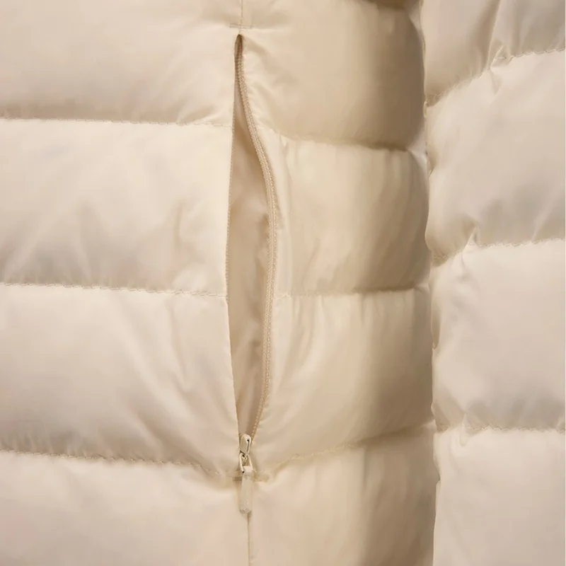 Penelope Bedroom Lulu Women's Goose Feather Coat Ecru M