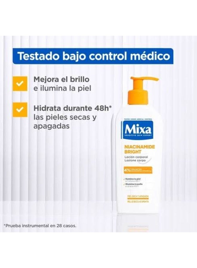 Mixa Niacinamide Bright Body Lotion 250ml - Image 3