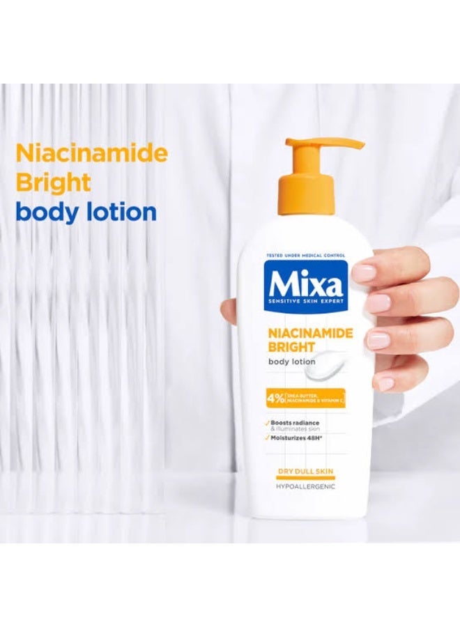 Mixa Niacinamide Bright Body Lotion 250ml - Image 2