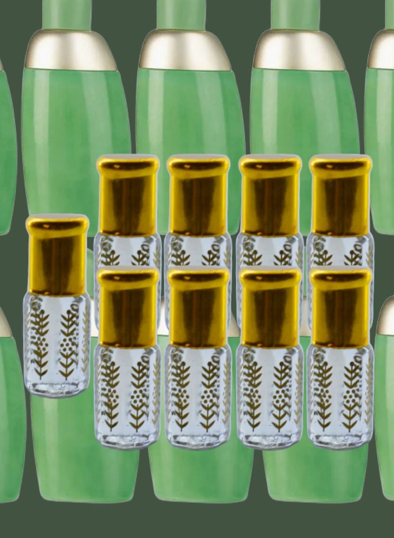 9 قطع زيت عطري إيدن نسائي الشفاف الأصلي 3مل