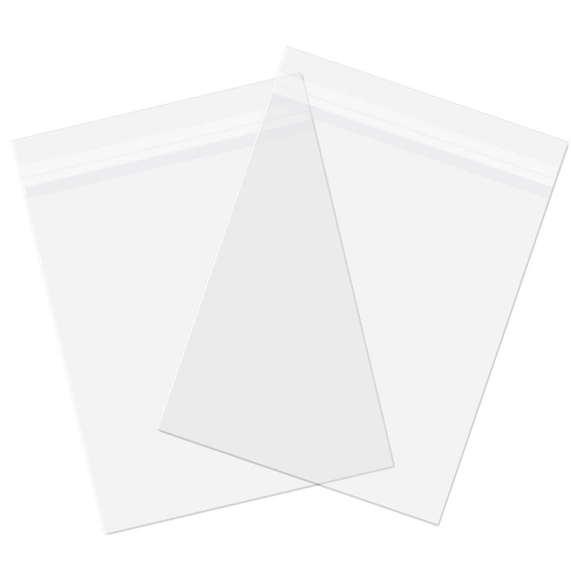 AUEAR AUEAR 11 x 14 100 Pack Clear Plastic Sleeves  Acid Free 16mil Crystal Resealable Bags Fit for 11x14 Prints Photos Documents Clothing TShirt