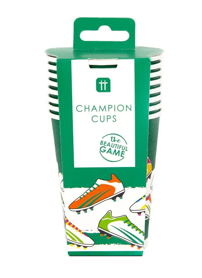 توكينج تيبلز Recyclable Football Cups - 8 Pack