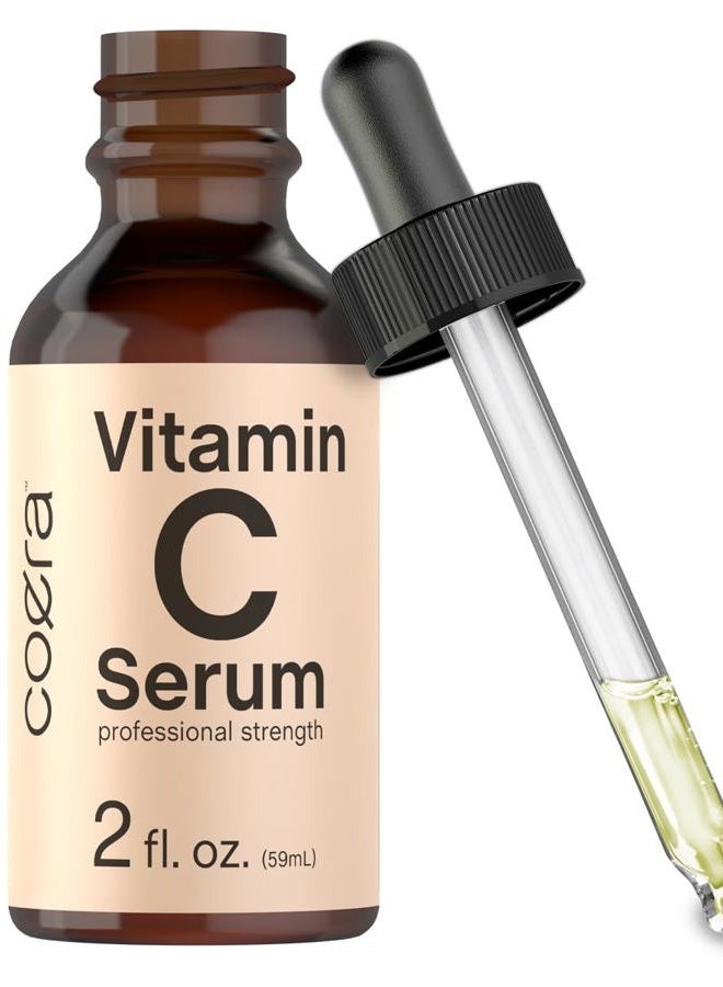 Coera Vitamin C Serum for Face | 2 oz | Hydrating Serum for Dark Spots | Paraben & SLS Free - Image 1