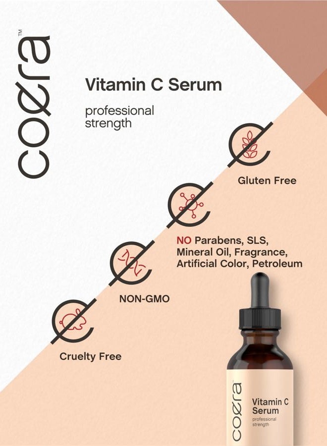 Coera Vitamin C Serum for Face | 2 oz | Hydrating Serum for Dark Spots | Paraben & SLS Free - Image 5
