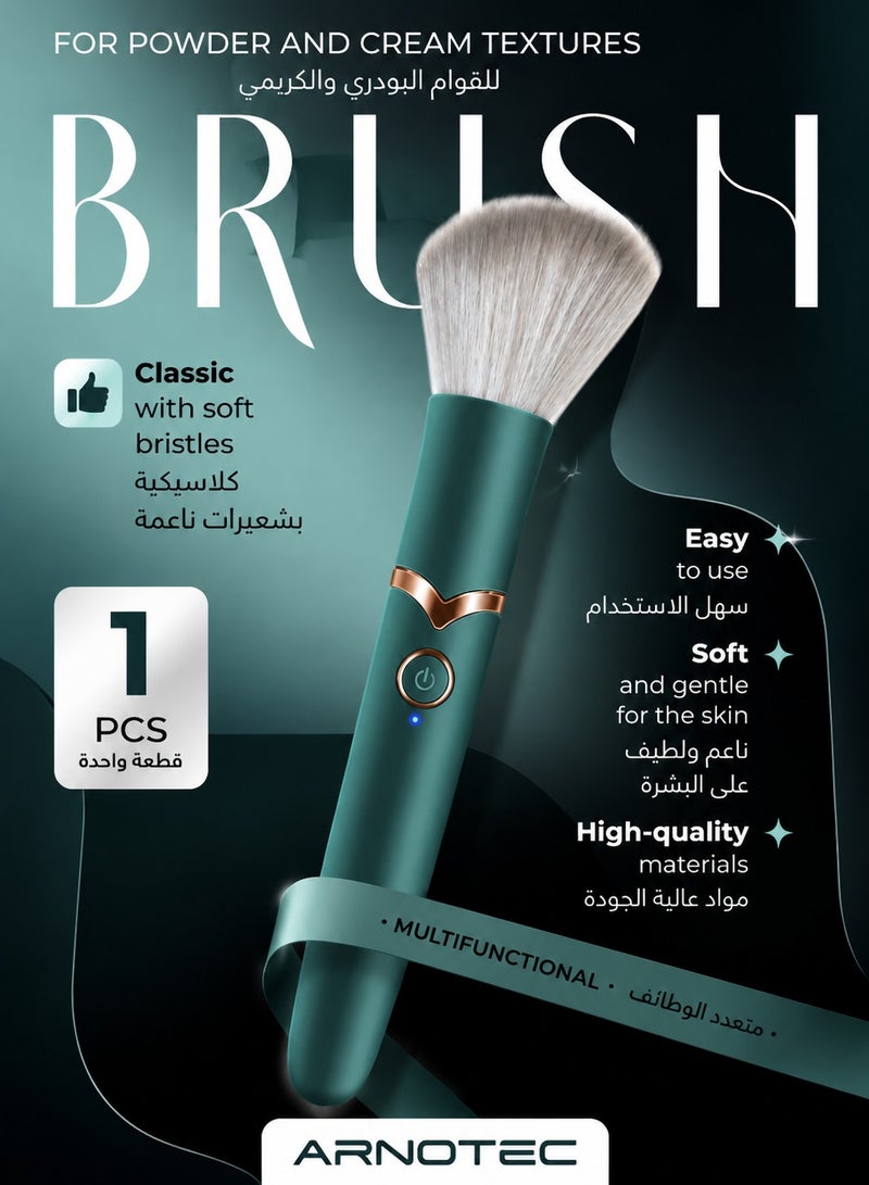 ARNOTEC Ultra-Soft Makeup Brush for Foundation & Powder – Portable Cosmetic Applicator for Smooth, Even Coverage - Image 1