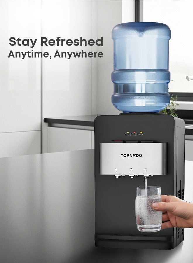 TORNADO Desk Top Water Dispenser Top Loading Hot & Cold 3 Taps - Image 4