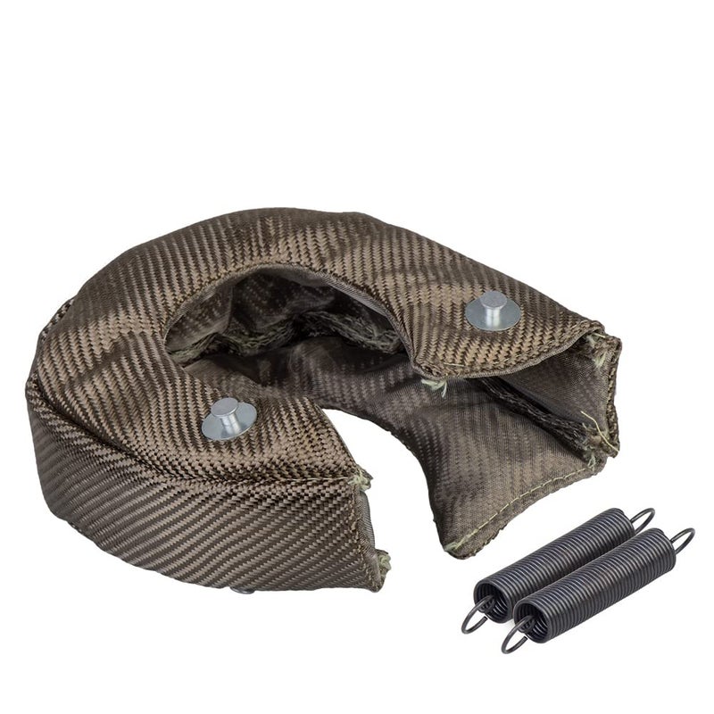 Generic CNRAQR T3 Titanium Turbo Blanket Turbocharger Heat Shield With Fastener Springs  - Image 1