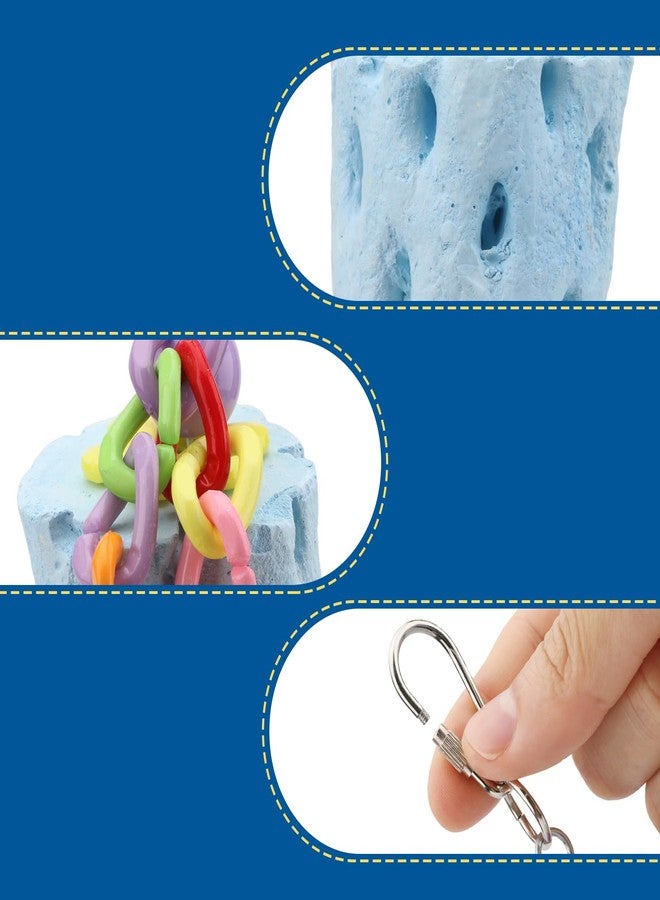 Litewoo Bird Beak Grinding Stone Molar Mineral Block Toy Bird Cage Accessories for Bird Parrot Budgie Parakeet Cockatiel Lovebirds Conures Finch Hamster Rat (1Pcs) - Image 3